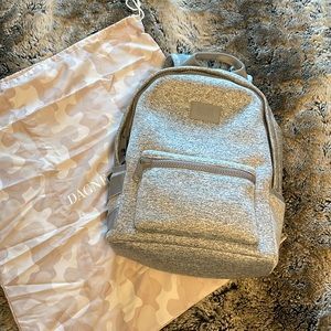 Dagne Dover Medium Heather Grey Neoprene Backpack